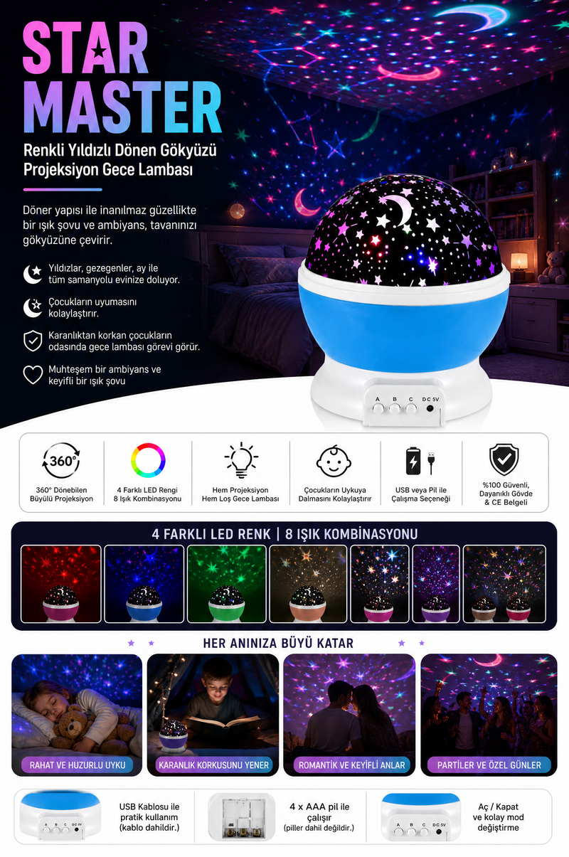 Starmaster™ 🌌 Işıklı Yıldız Şöleni