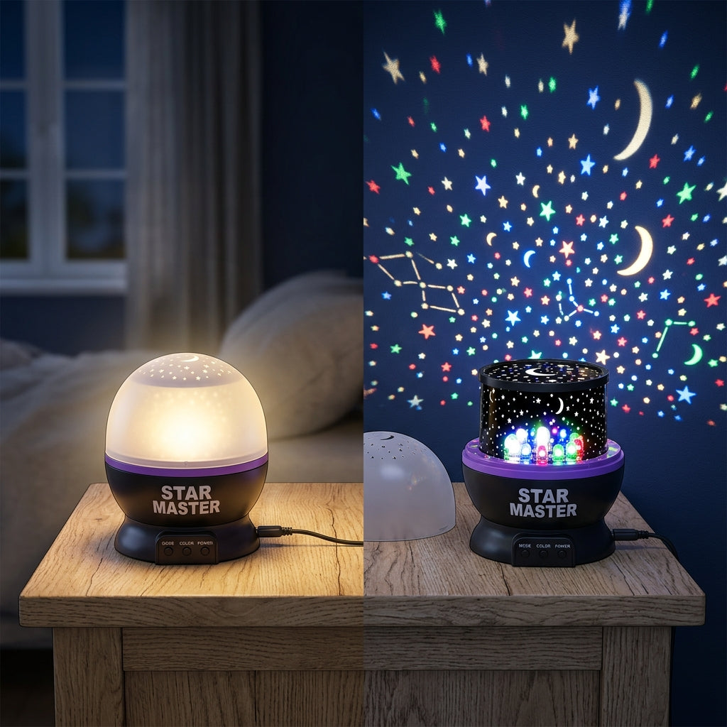 Star Master projeksiyon ve gece lambası yansıtma testi
